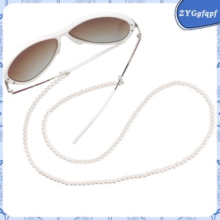 mujer\\\\'s gafas de sol cadena titular correa cordón collar con perlas perlas (2)