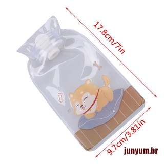 [Junyum] Mini Bolsa Transparente De agua caliente con dibujos animados/Bolsa De agua (9)