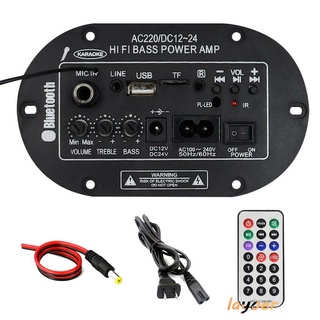 layoer 8 Pulgadas 35W SF-2MIC Estéreo Digital Mini Amplificador HiFi Bass Sonidos Bluetooth Puerto TF/USB Con Control Remoto