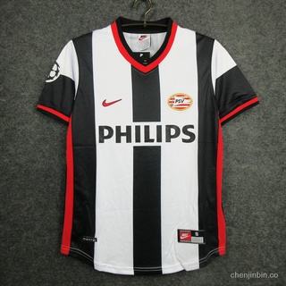 Retro PSV 98/99 Philips Sport Vereniging II Macho Negro Jersey De Fútbol
