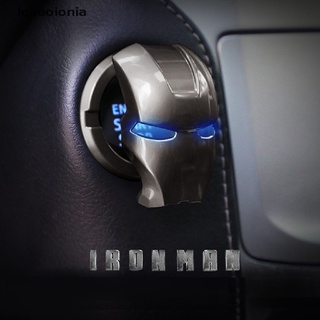 [loveoionia] iron man interior del coche motor encendido arranque botón botón interruptor cubierta de botón gdrn