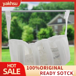 Yakhsu bolsa de lavado resistente al desgaste con cremallera máquina de poliéster bolsa de lavado de zapatos para zapatillas de deporte