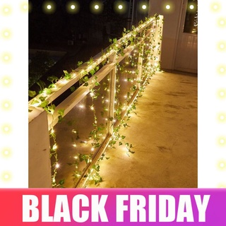 Luces de cadena LED 2.2 m 20 LED coronas de hoja de arce luces de hadas navideñas decoraciones de patio de la pared del dormitorio