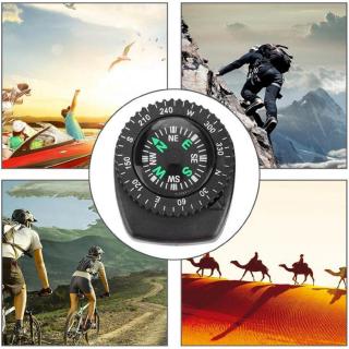 mini reloj de la correa del botón brújula para la pulsera de paracord supervivencia mini brújula de bolsillo al aire libre (2)