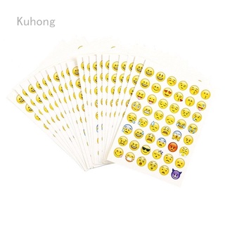 Kuhong2/20 pzs pegatina sonriente Emoji sonriente para Notebook