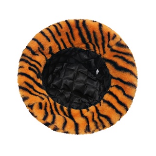 oso 1x zebra rayas peluche pescador sombrero de piel de conejo de imitación gorra de felpa suave sombrero hipster (9)