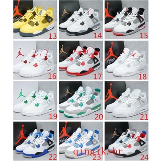 100%Autêntico NikeAir Jordan 4 Retro OG "Cement" AJ4 Tênis de basquete masculino e feminino Calçados esportivos resistentes ao desgaste Tênis de treino para corrida size:36-47 (6)