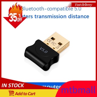 Adaptador compatible Con Bluetooth 5.0 Transmisor USB Para Pc Receptor De Ordenador Portátil Auriculares Impresora De Audio Dongle mtbmall [Disponible En Inventario]