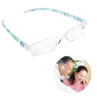 shin unisex gafas de lectura rayas resina lente transparente gafas de presbicia +1.0~+4.0 (2)