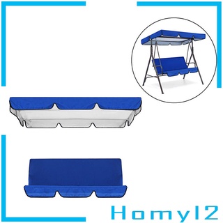 [HOMYL2] Juego de 3 fundas de columpio para asiento oscilante y funda de asiento oscilante de reemplazos para muebles de silla oscilante de jardín, funda protectora de lluvia (3)