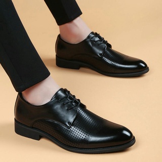 los hombres casual zapatos de cuero británico de negocios de encaje hasta zapatos de algodón zapatos formales simple y versátil (2)