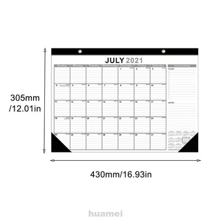 Julio 2021-diciembre 2022 escritorio práctico decoración de pared Durable hogar oficina planificador mensual (2)