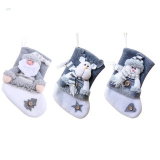 Livi bolsa de Navidad medias Noel decoraciones navideñas para el hogar Navidad calcetines X