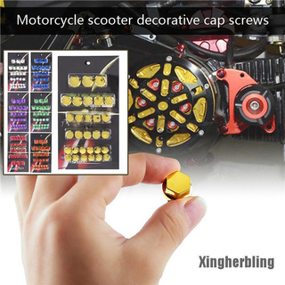 XHB 30 piezas de tuerca de tornillo para motocicleta, tapa de perno, decoración Centro, adorno de motocicleta