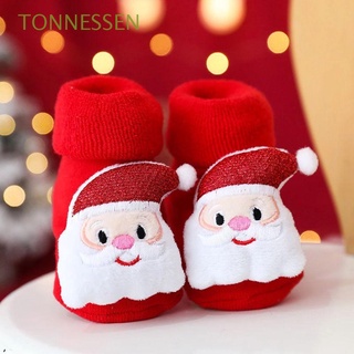 TONNESSEN Girls Newborn Floor Socks Toddler Christmas Baby Socks Keep Warm 1-3 Years old Cartoon Children Autumn Winter Thick Non-Slip Sole/Multicolor