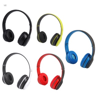 VII Wireless Gaming Headset Foldable Bluetooth-compatible 5.0 Earphone Stereo Headphone with Mic Support TF Card Phone Calls