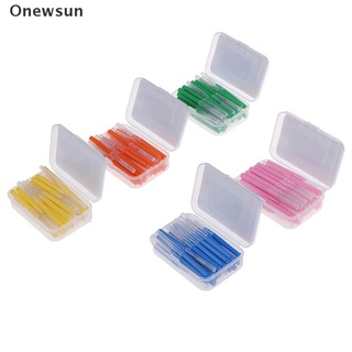 [Onewsun] 30 unids/lote cepillo Interdental Dental hilo Dental dientes limpieza Oral higiene palillo de dientes (9)