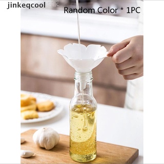 【jinkeqcool】 1pc Kitchen Cherry Blossom Style Funnels Olive Oil Condiments Liquid Dispenser Hot