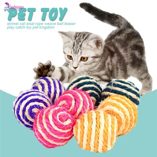 Woven Ball Chewing Rattle Scratchs Chat Catch Toys For Cat