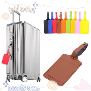 BLLOON portátil personalidad bolsa accesorios cuero bolso colgante etiqueta equipaje maleta etiqueta/Multicolor