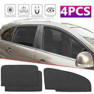 4 piezas parasol magnético de coche, Protector UV, parte delantera trasera, ventana lateral, cortina de sol