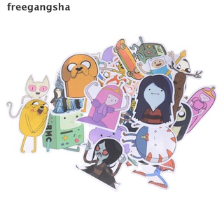 [freegangsha] 30 unids/bolsa aventura tiempo de dibujos animados pegatinas equipaje patineta portátil pegatinas juguete dgdz