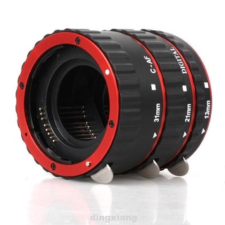 Phtography Red tubo De extensión accesorios De Metal Para Canon Eos (2)