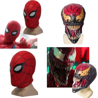 3d spider-man de látex casco máscara de marvel vengadores spiderman veneno cosplay super héroe máscaras juguetes fiesta de halloween disfraz de vestir accesorios