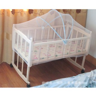 Cuna de bebé cama de malla mosquiteras plegable verano bebé arco mosquiteras portátiles cuna de bebé cuna