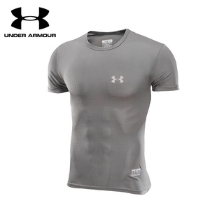 Under Armour camiseta de los hombres de la aptitud T-shirt gimnasio secado rápido transpirable camiseta de entrenamiento deportivo ropa (1)