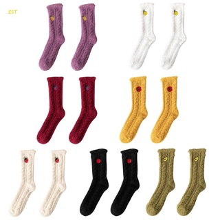 calcetines de microfibra para mujer/medias estampadas de microfibra bordadas