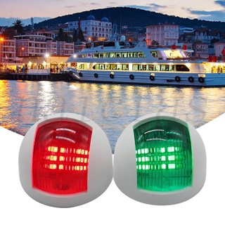 (LY) Luces LED de navegación para barcos, puerto marino hemisférico, estribor, luces de proa (4)