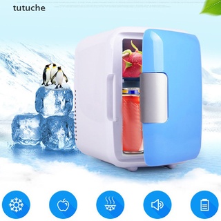 Tutuche 4L Coche Hogar Mini Nevera Calentador Portátil Pequeño Refrigerador Bebé Botella CO