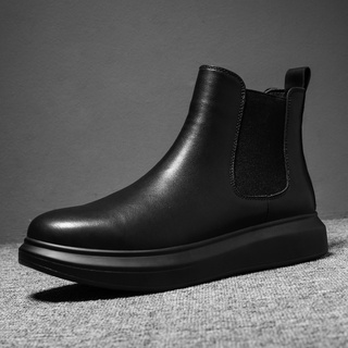 botas de hombre botines de hombre Zapatos de corte alto botas de cuero para hombre Botas de plataforma para hombre botas negras de invierno zapatos botas chelsea para hombre (6)