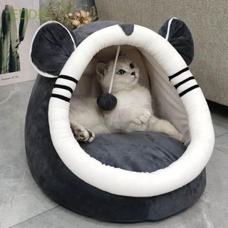 Eddie lavable gato casa de invierno perro perrera gato cama gatito cueva con colgante juguete para perros pequeños medianos saco de dormir cachorro nido suave mascotas suministros