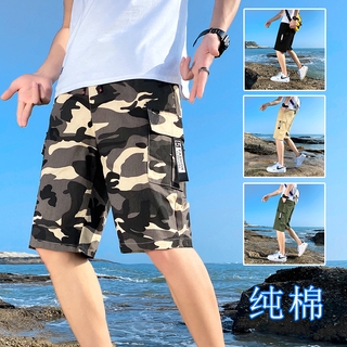 Grueso pantalones cortos de los hombres bolsillo suelto Cargo pantalones cortos de los hombres pantalones de playa