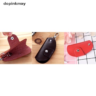 dopinkmay cuero de cuero del coche de la llave de la bolsa de la cartera multifunción llave caso