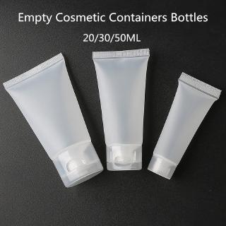 20/30/50 ml 1/3 piezas vacíos portátiles tubos de viaje exprimir cosméticos crema contenedor pet botellas de plástico