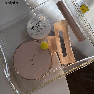 Shipin 1x estuche De lápices impermeable Portátil con bolsillo Transparente De Pvc