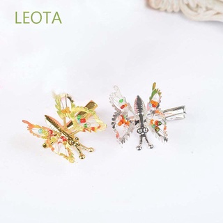 LEOTA Lovely Headpiece Niñas Barrettes Horquillas Accesorios Para El Cabello Mariposa Hueco Clip De Pelo De Los Niños/Multicolor