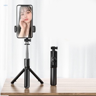 Nerv Control remoto inalámbrico Selfie Stick teléfono móvil transmisión en vivo soporte trípode integrado 360 grados Invisible Selfie Stick