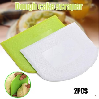 [SRF] 2 Pcs Dough Scraper Bowl Scraper Cutter Multipurpose for Bread Dough Cake Fondant