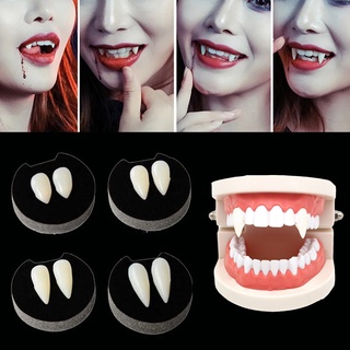 Bricolaje ecológico resina disfraz de Halloween fiesta prótesis Props dientes vampiro colmillos