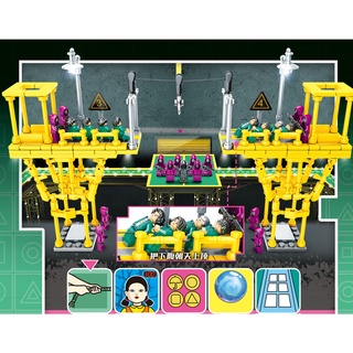 Squid juego Tug of War 342PCS Compatible con Legoing Minifigures bloques de construcción juguetes para niños