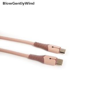 blowgentlywind usb c cable micro usb cable de datos durable de silicona líquida cable de datos de carga rápida bgw