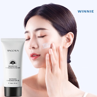 [winnie] 30g protector solar crema hidratante protección de la piel sintética anti-envejecimiento blanqueamiento crema solar para la cara (3)