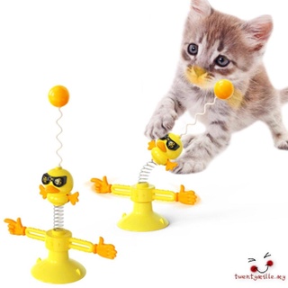 Juguete divertido para mascotas/juguetes interactivos para gatos con gato/palo de primavera/juguete para gatos/entretenimiento (1)