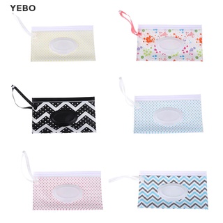 [YEBO] Clutch and Clean Wipes Carrying Case Eco-friendly Wet Wipes Bag Cosmetic Pouch