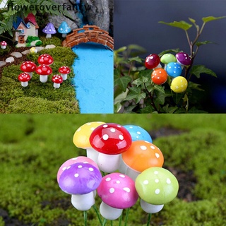 ffco mini colorido hongo jardín adorno miniatura macetas hadas diy casa de muñecas nuevo