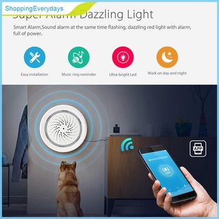 (ShoppingEverydays) Wifi Sensor de humedad de temperatura inalámbrico Tuya APP Home Smart Detector de alarma (5)